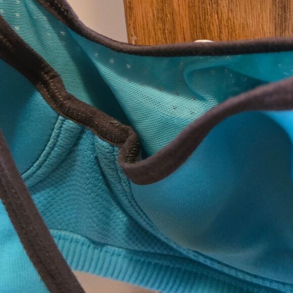 Victoria Secret Sports Bra 34C Underwire Teal Womens Deadstock Retro Vsx - Picture 13 of 16